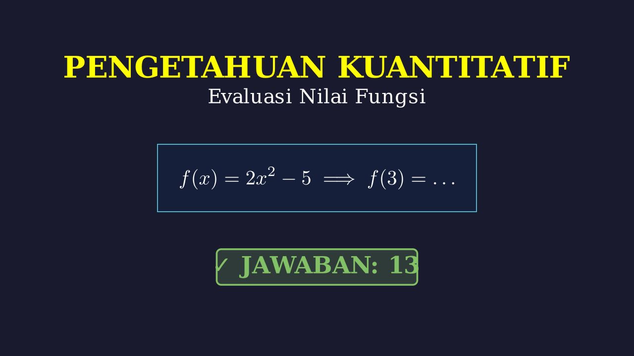 Evaluasi Fungsi Aljabar