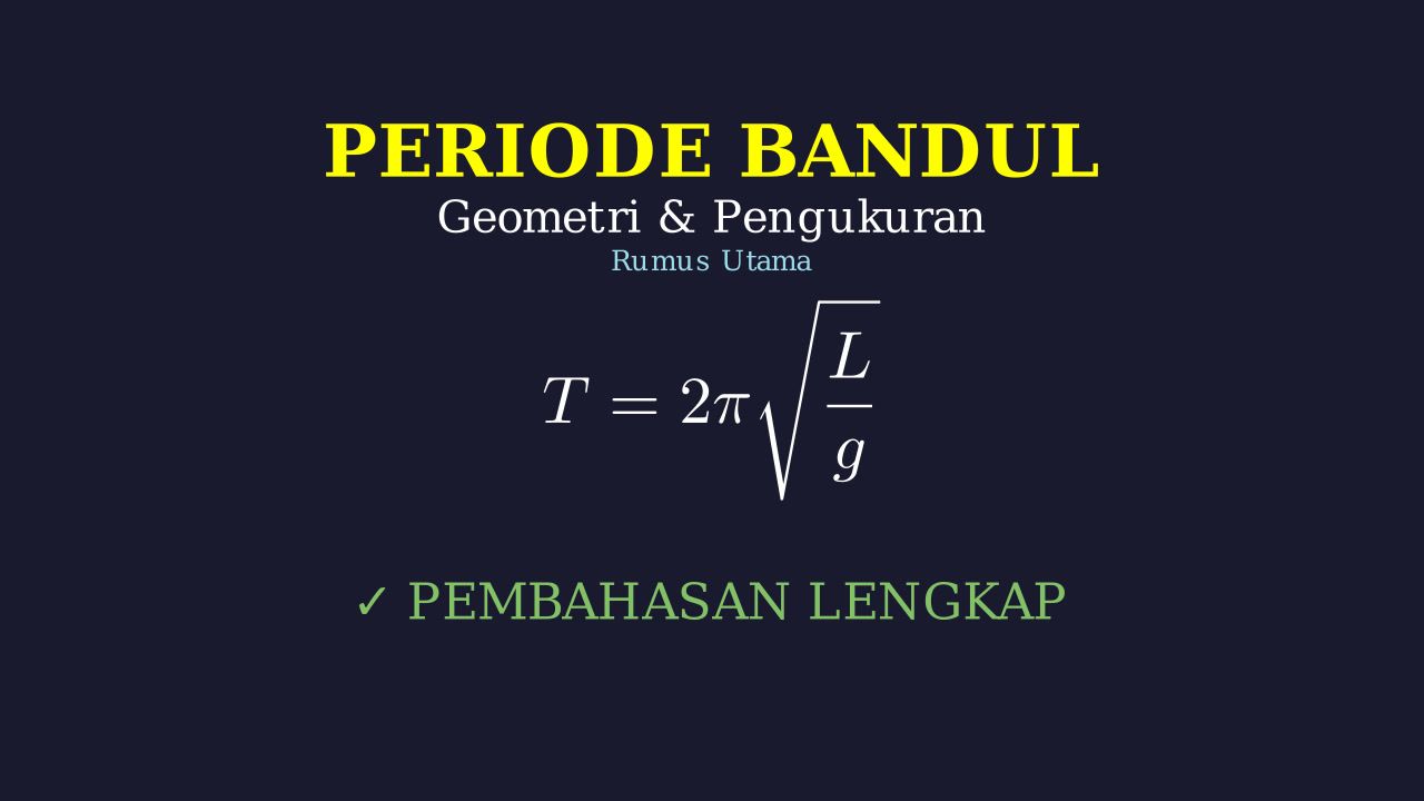 Menghitung Periode Bandul
