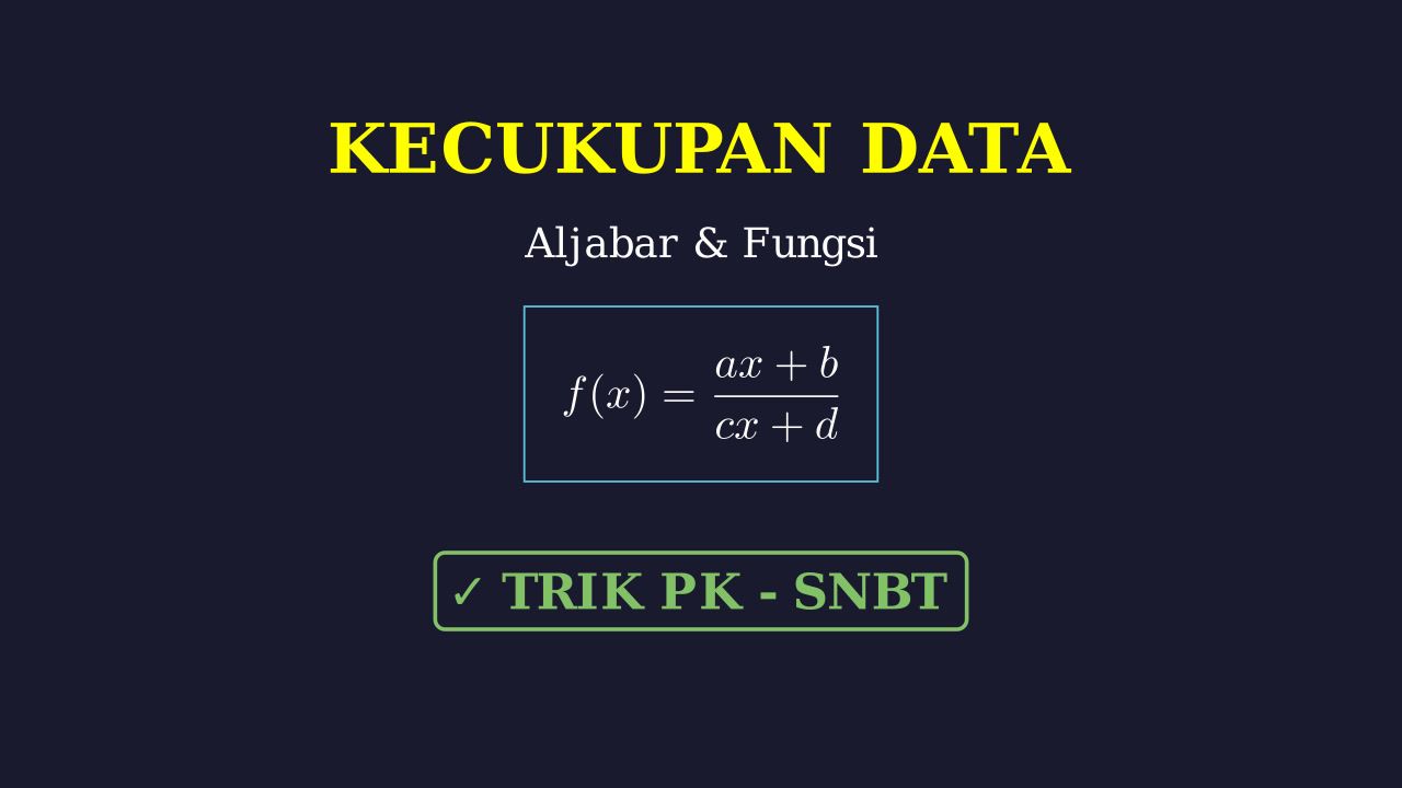 Pembahasan Soal: Kecukupan Data