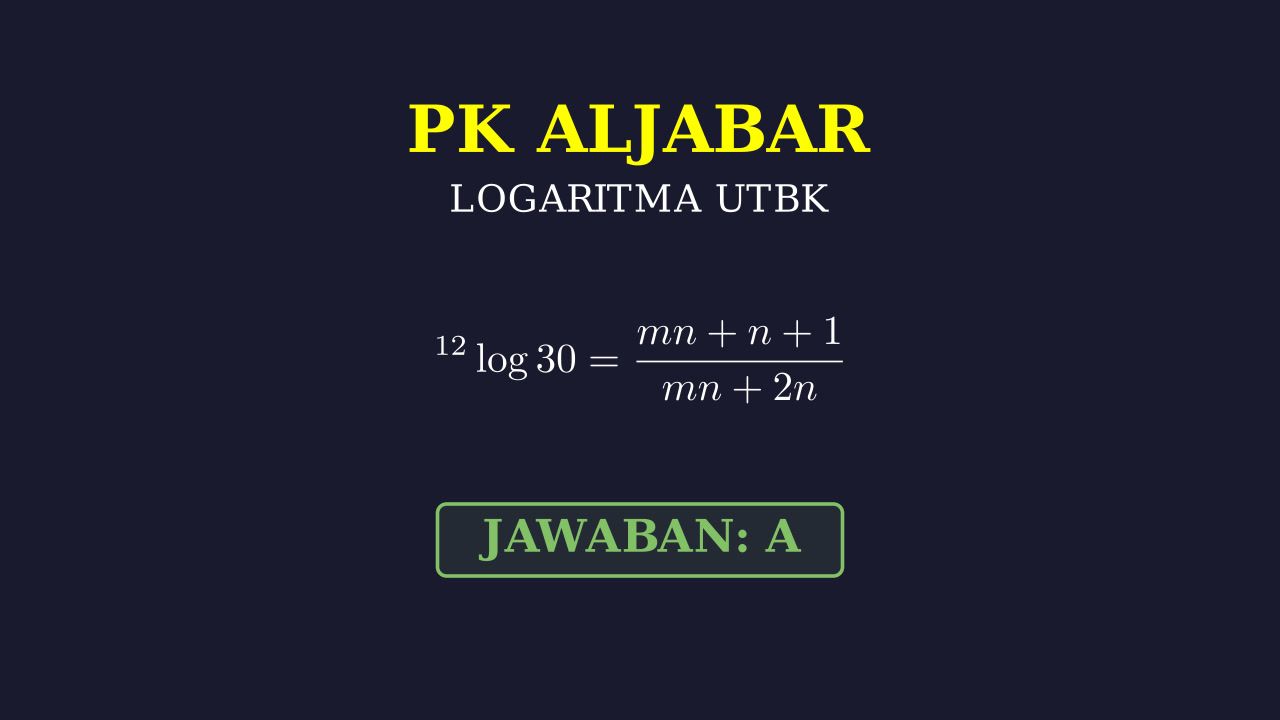 Logaritma: Menyelesaikan Soal Variabel