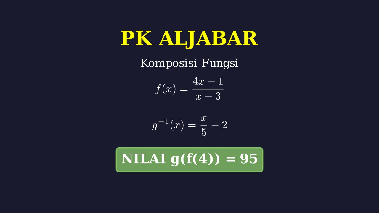 Menghitung Nilai Komposisi Fungsi
