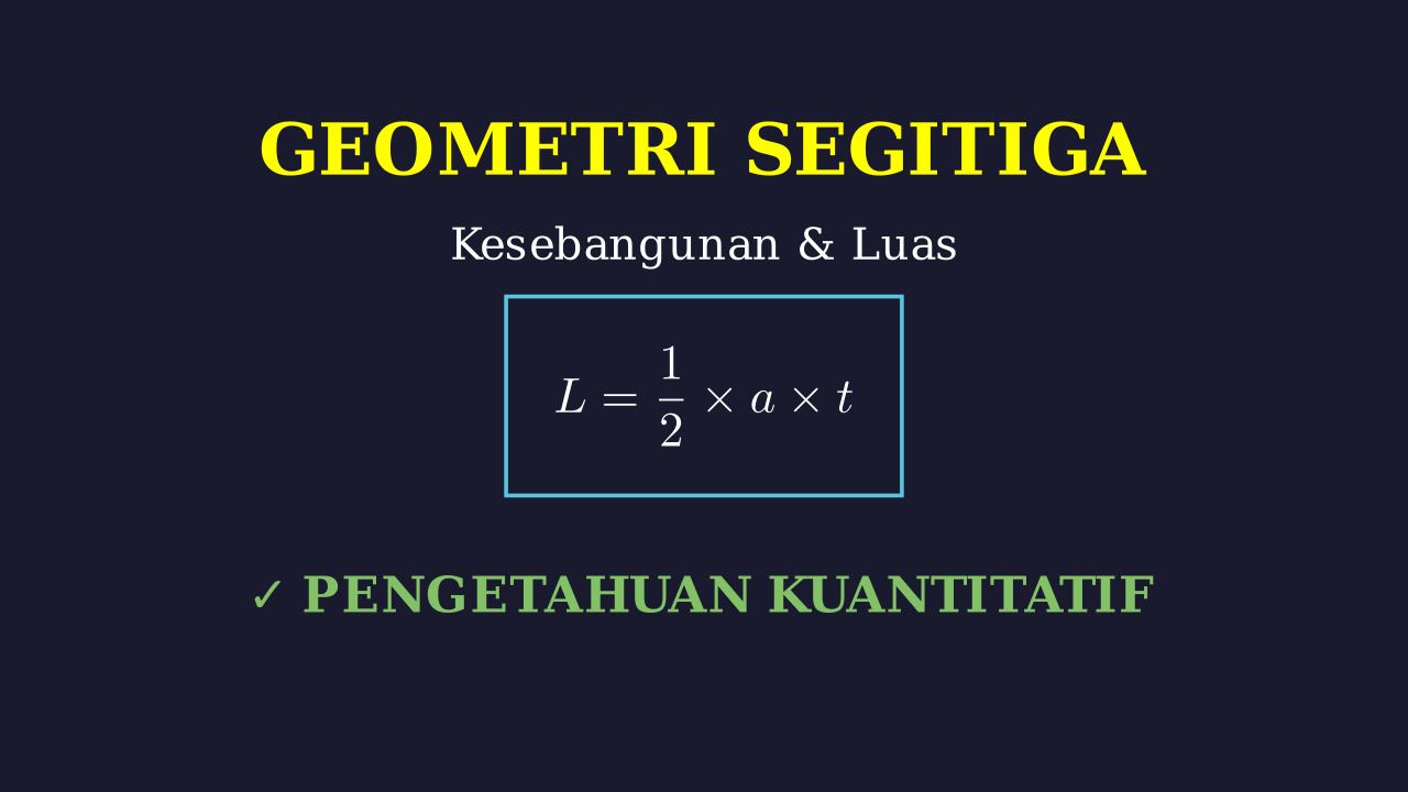 Kesebangunan Segitiga: Luas dan Koordinat
