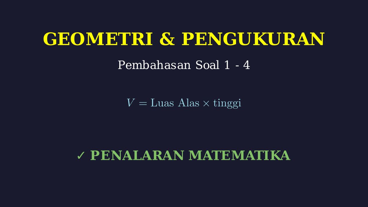 Pembahasan Lengkap Soal 1-4