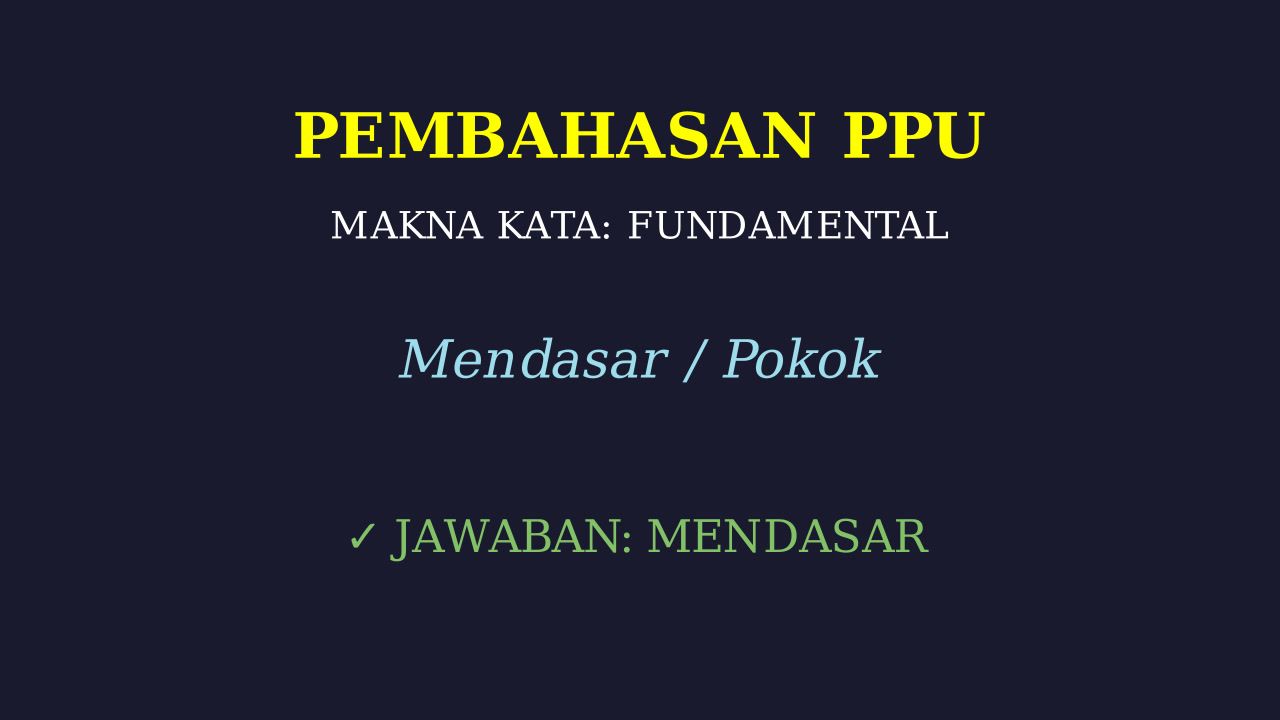 Konsep Fundamental