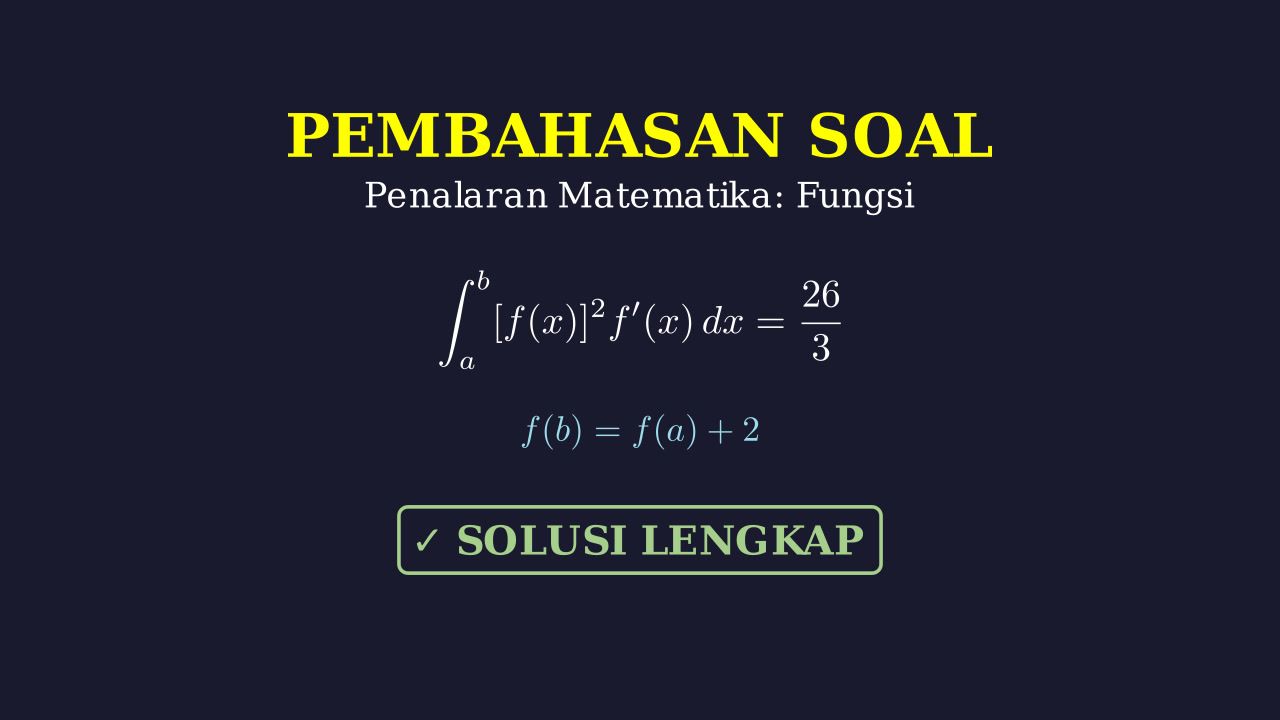 Menyelesaikan Soal Integral Substitusi