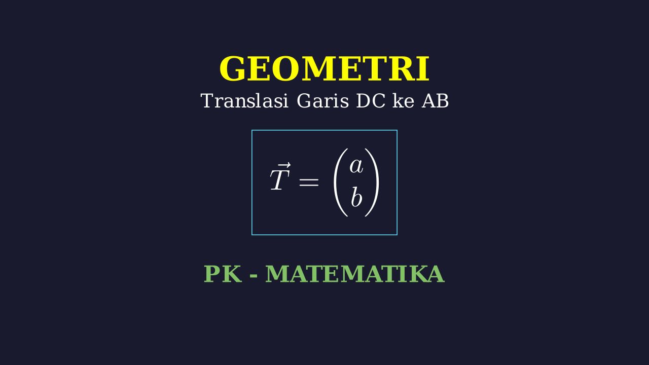 Menentukan Translasi Garis