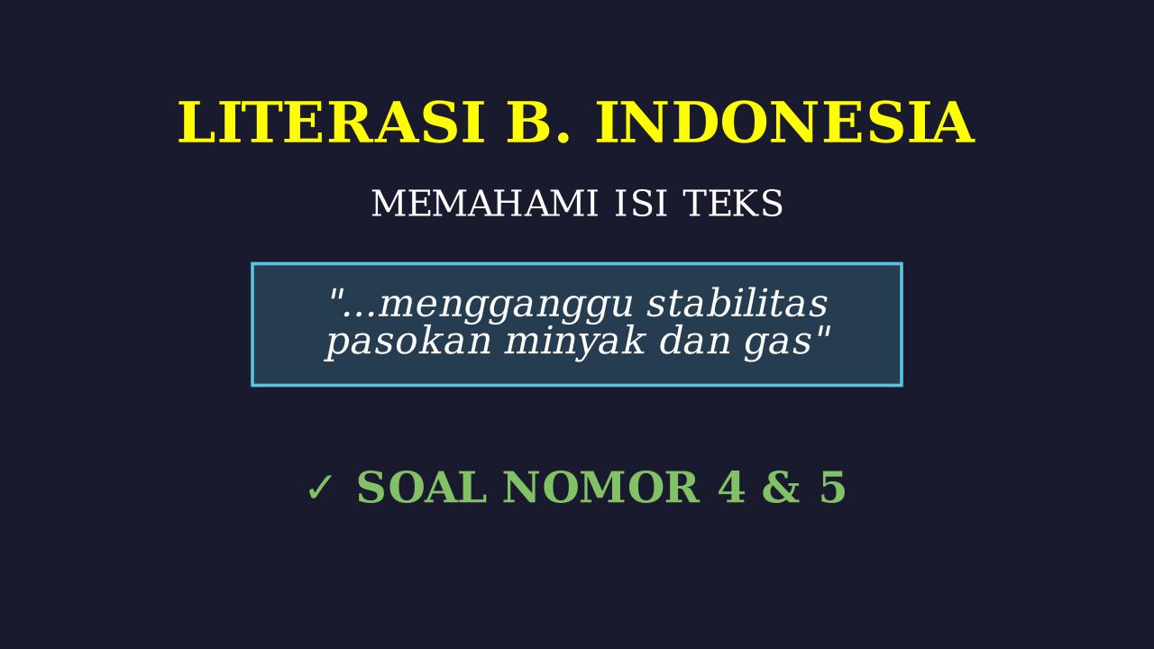 Stabilitas Pasokan Minyak Dan Gas Asia