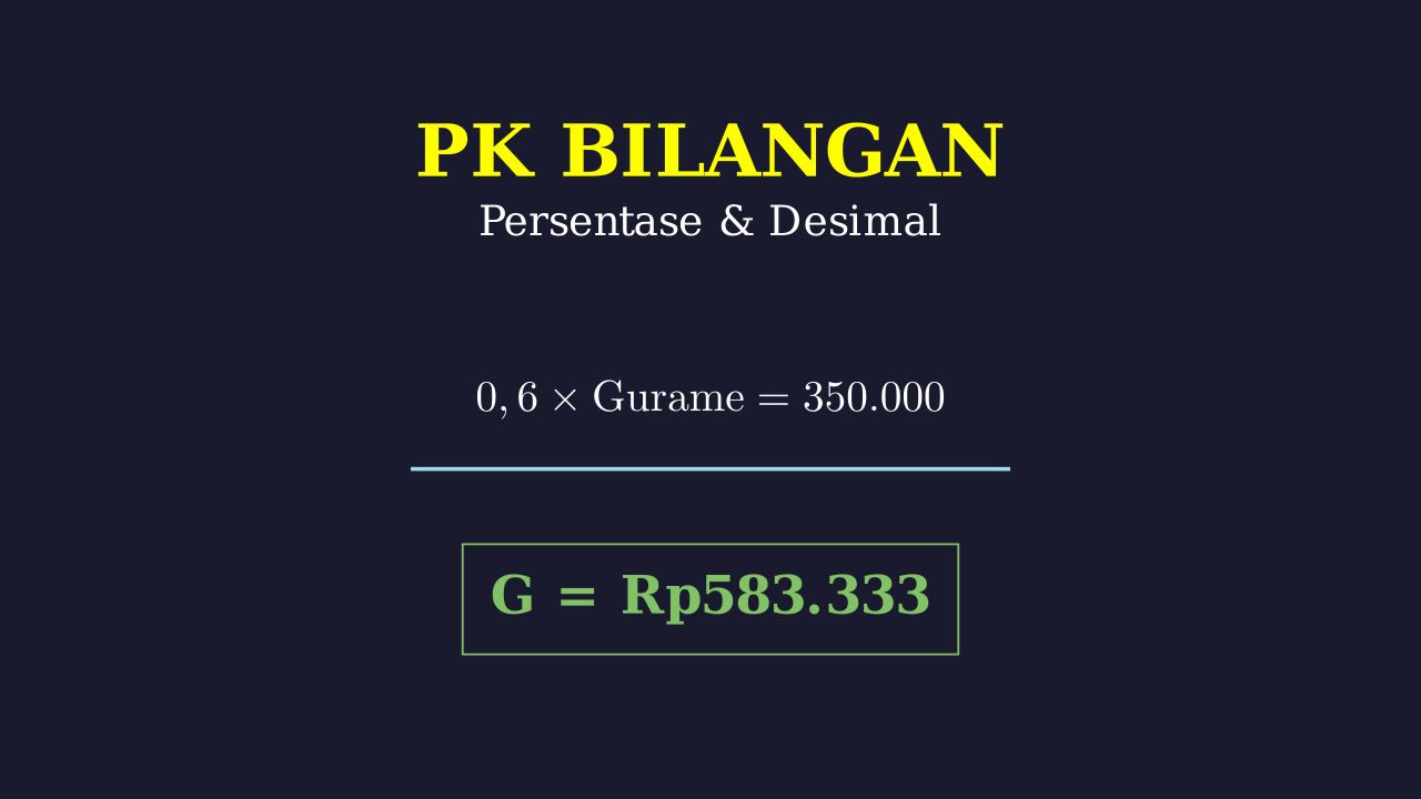 Menghitung Persentase Dan Desimal
