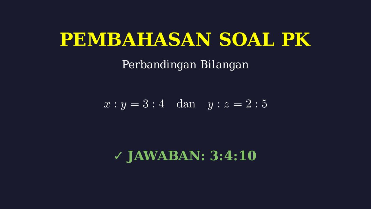 Menghitung Perbandingan