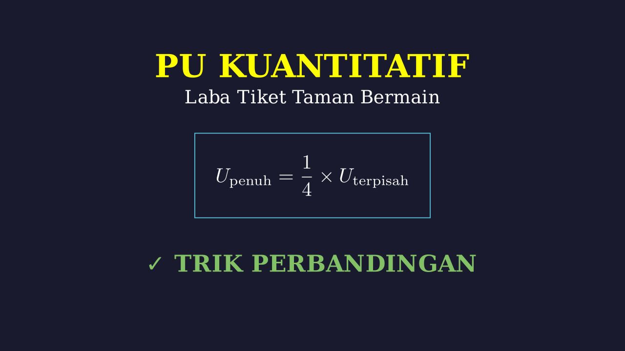 Keuntungan Tiket Taman Bermain