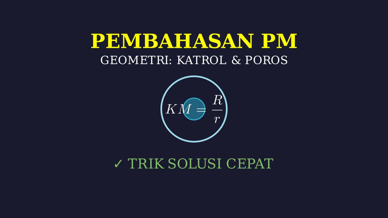 Pembahasan Soal Mekanik: Katrol & Poros