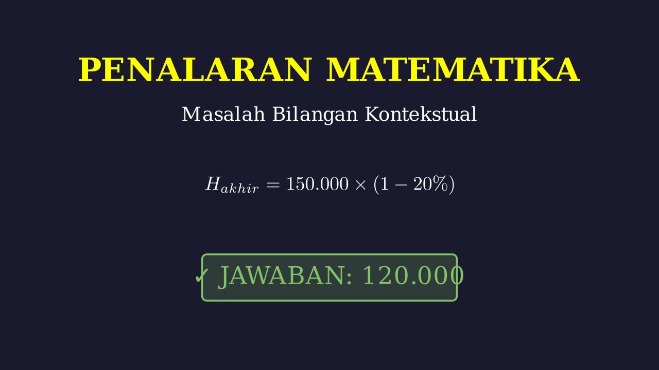 Penyelesaian Masalah Matematika Kontekstual