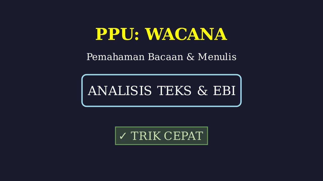 Pemahaman Bacaan & Menulis