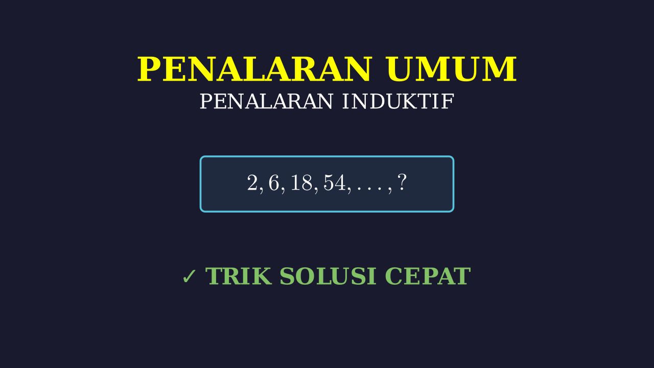 Pembahasan Soal Penalaran Umum