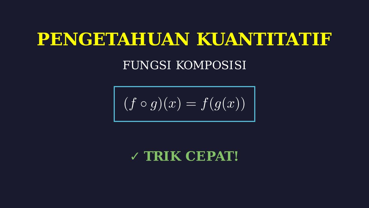 Materi Fungsi Komposisi