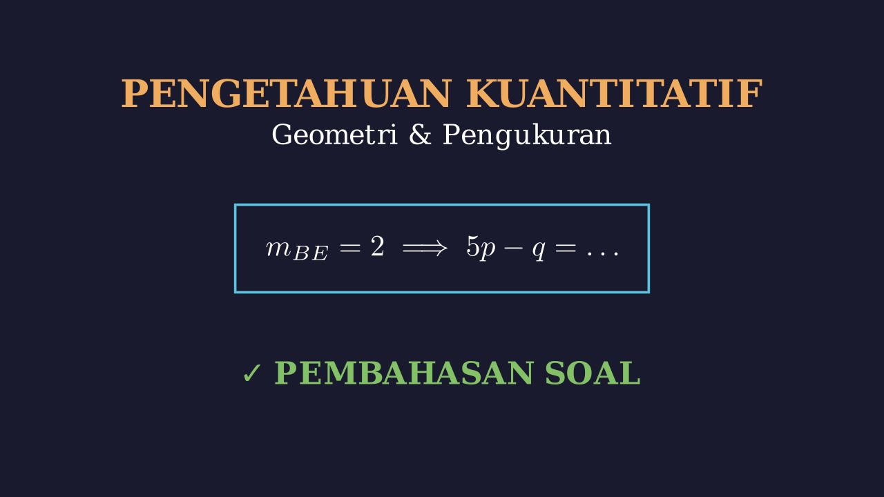 Geometri: Persegi dan Gradien