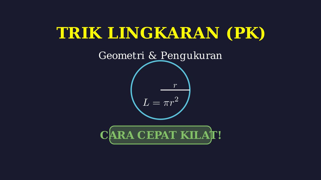 Lingkaran: Materi & Trik Cepat