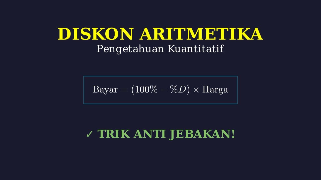 Diskon: Aritmetika Sosial