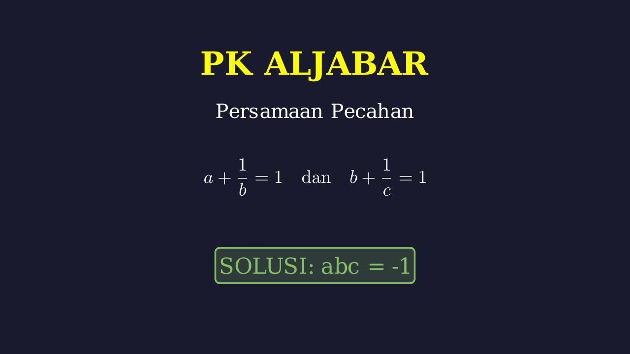 Menyelesaikan Soal Pecahan Berlanjut
