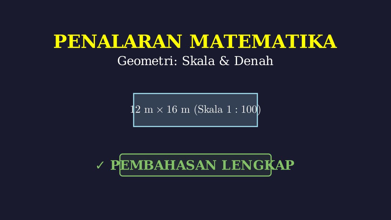 Skala dan Denah Rumah
