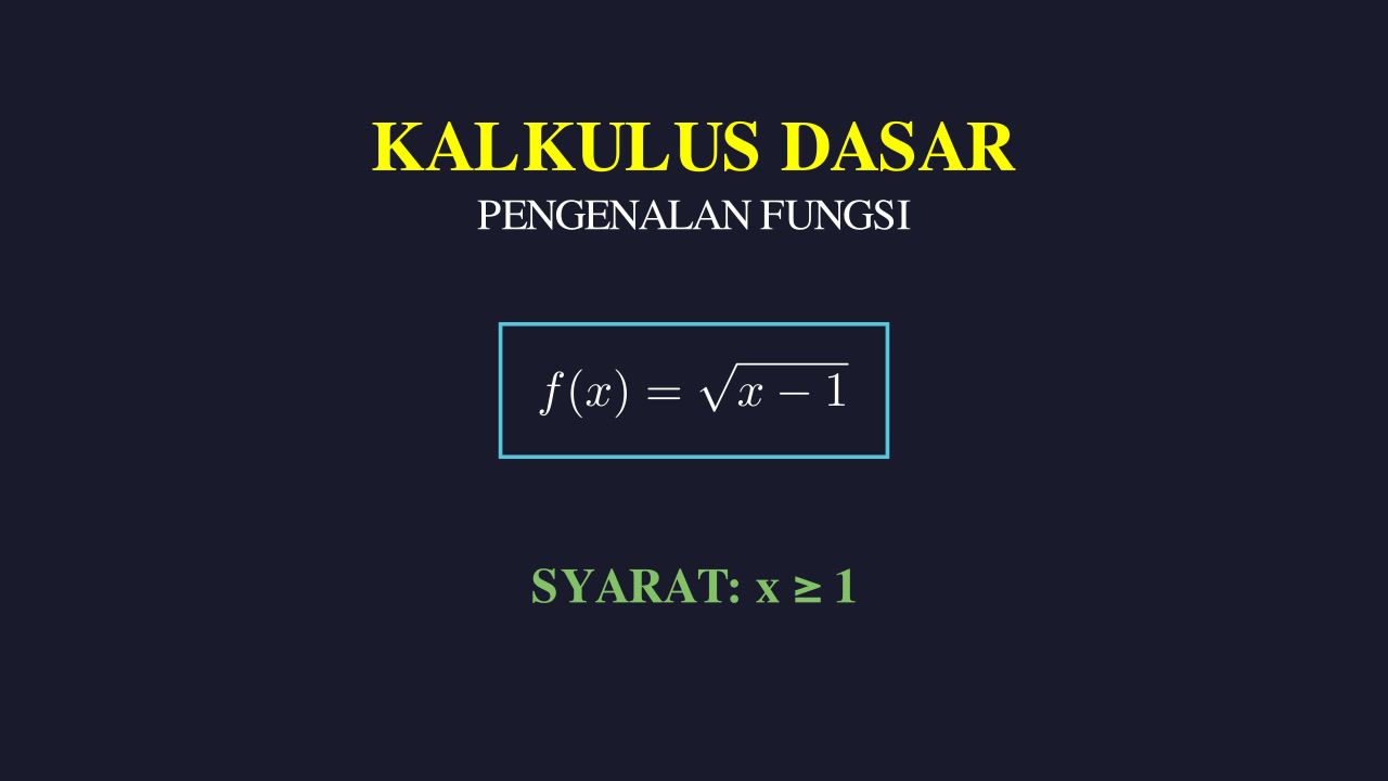 Pengenalan Kalkulus