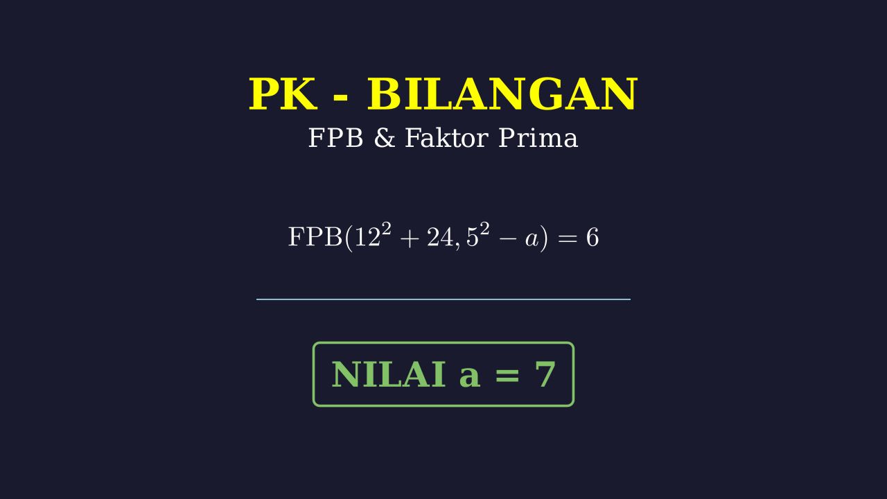 Mencari Nilai A: FPB dan Faktor Prima