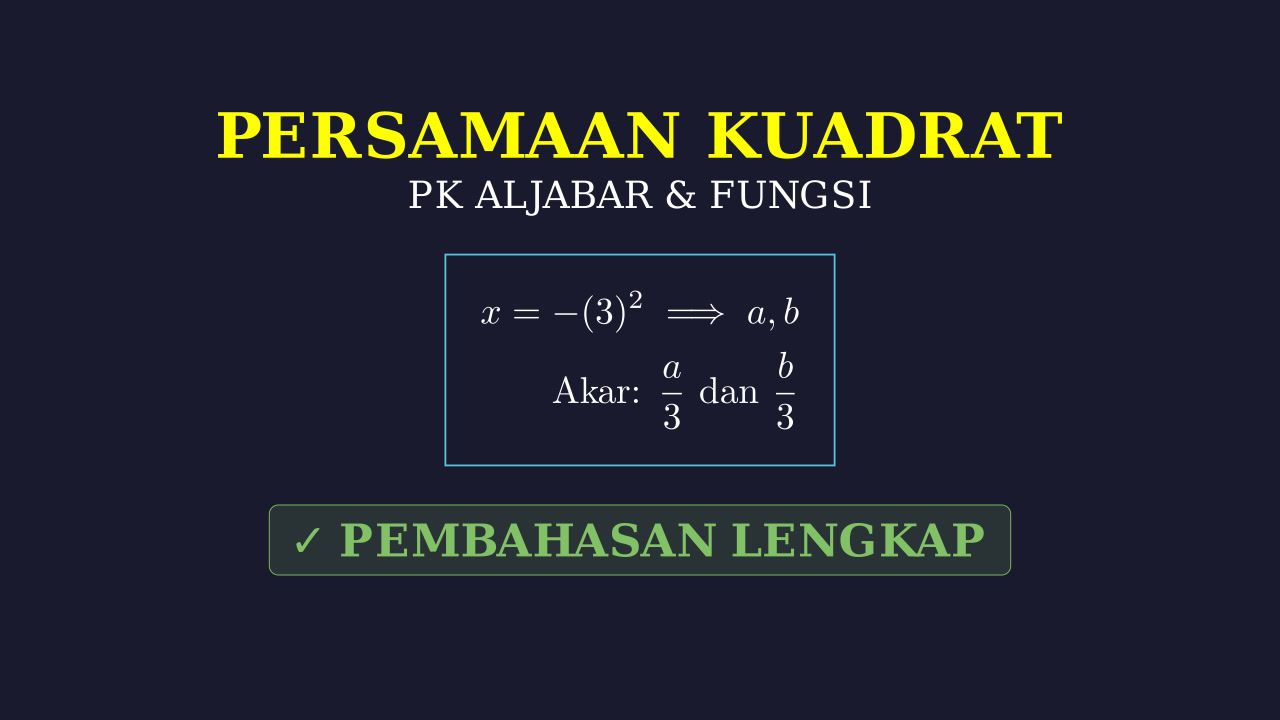 Menyusun Persamaan Kuadrat