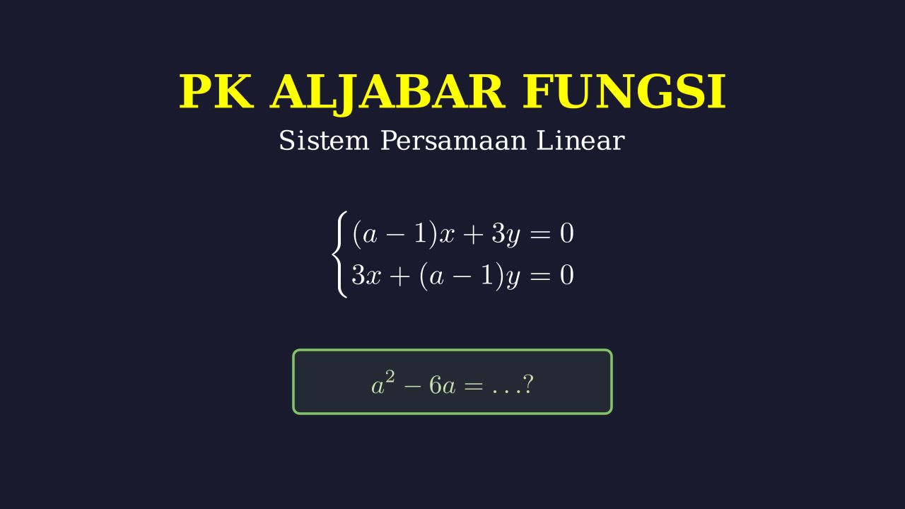 Sistem Persamaan Linear: Solusi Selain (0,0)