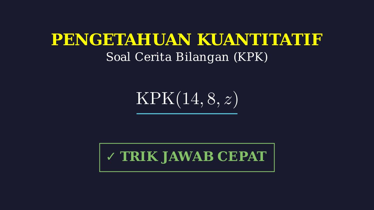 Soal Cerita KPK: Jadwal Mendaki