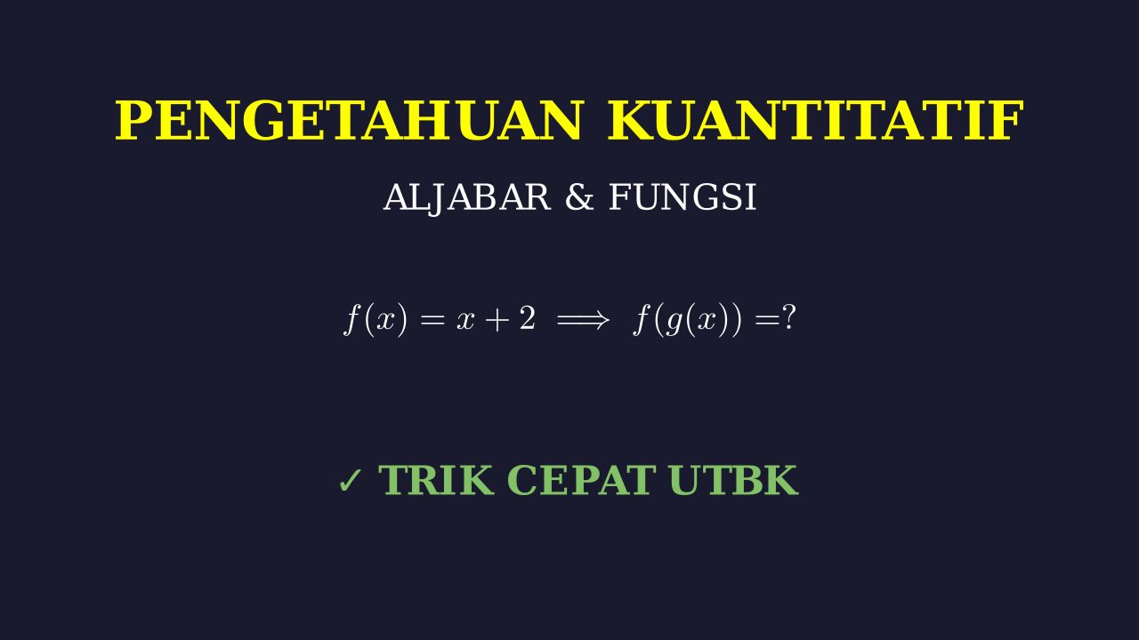 Penyelesaian Soal Aljabar