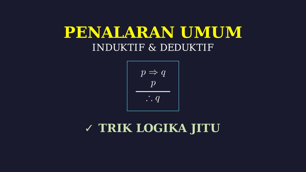 Penalaran Umum: Induktif dan Deduktif