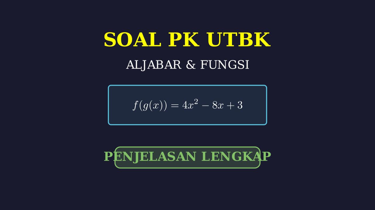 Soal UTBK Matematika & Pembahasan Lengkap