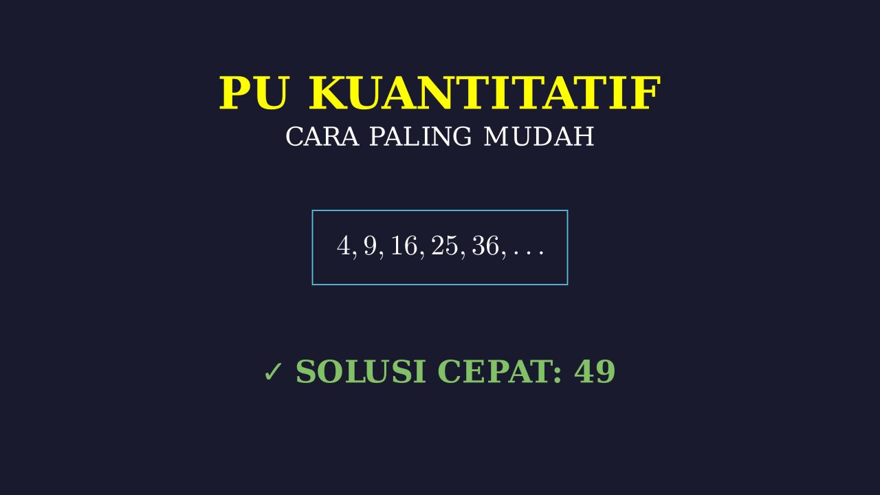 Cara Termudah Jawab Soal