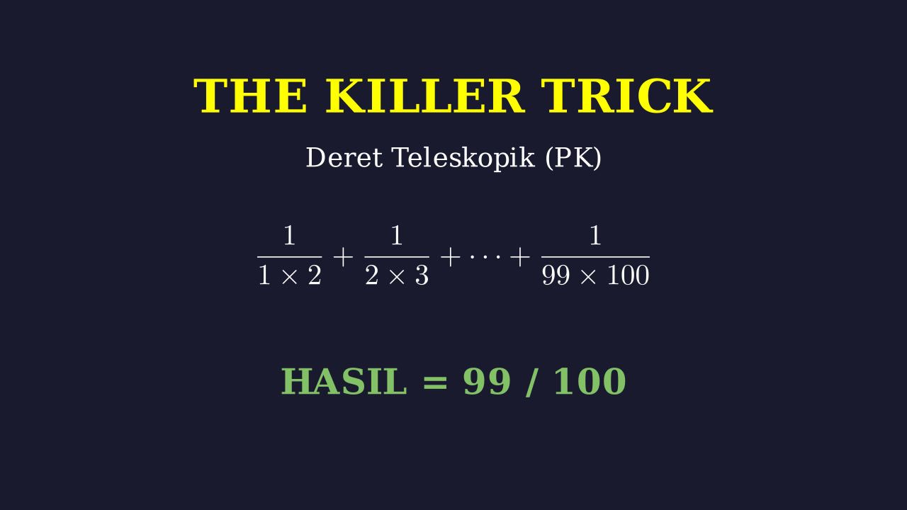 Trik Cepat Deret Teleskopik