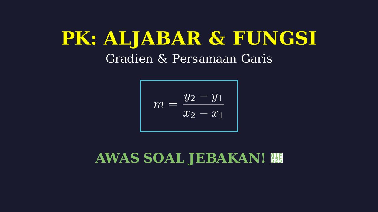 Fungsi & Persamaan Garis: Bedah Soal Menjebak