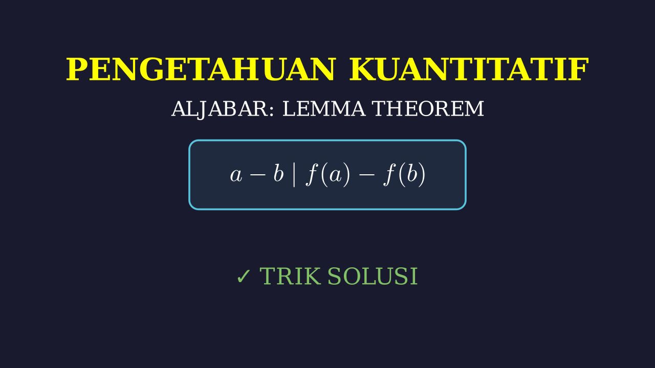 Lemma: Fondasi Pembuktian Teorema