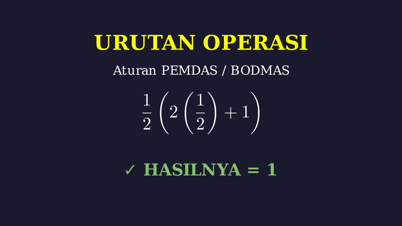 Operasi Hitung: Aturan PEMDAS
