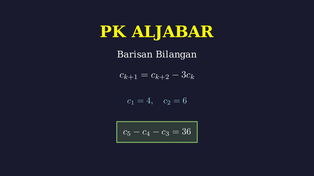 Barisan Bilangan: Relasi Rekursif