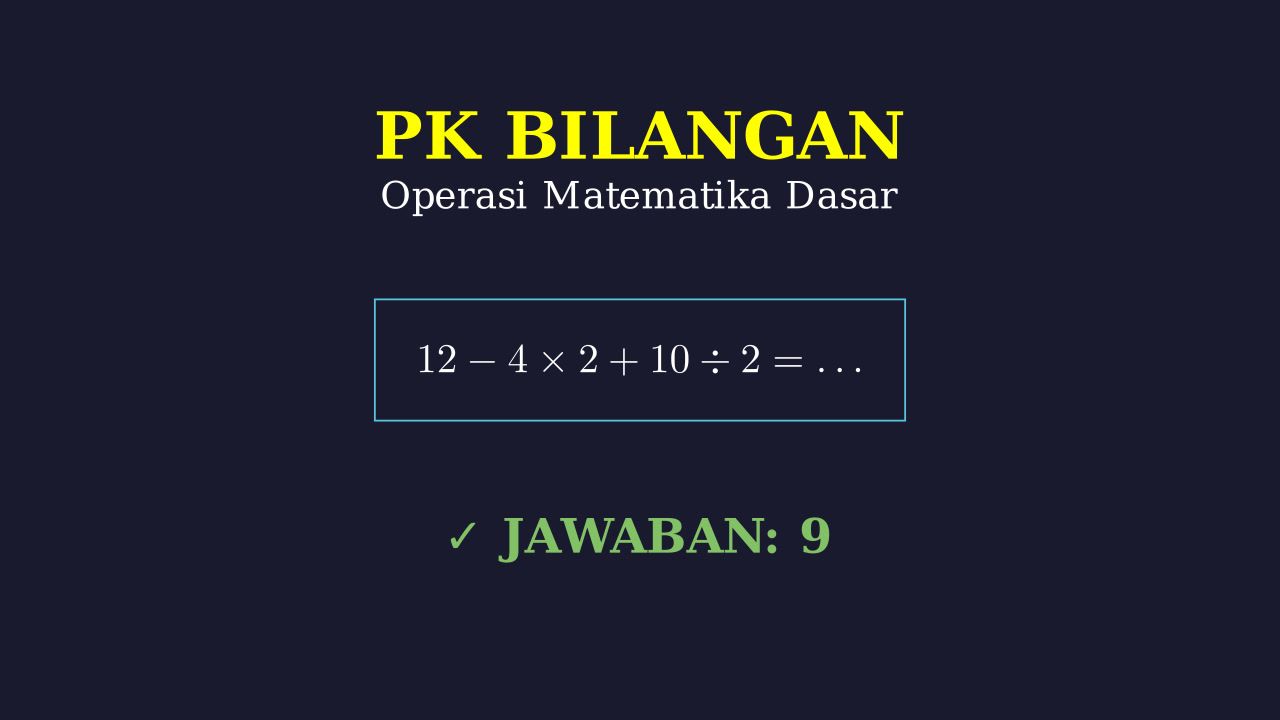 Operasi Matematika Dasar