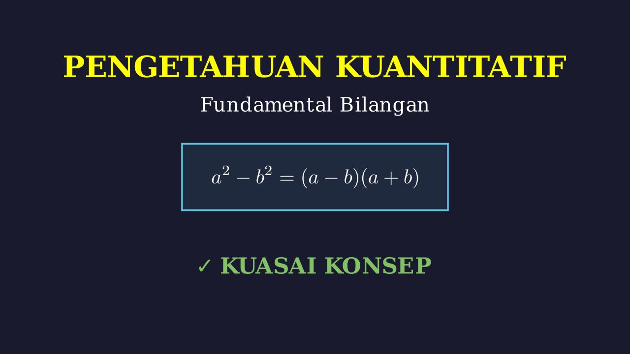 Fundamental Pengetahuan Kuantitatif