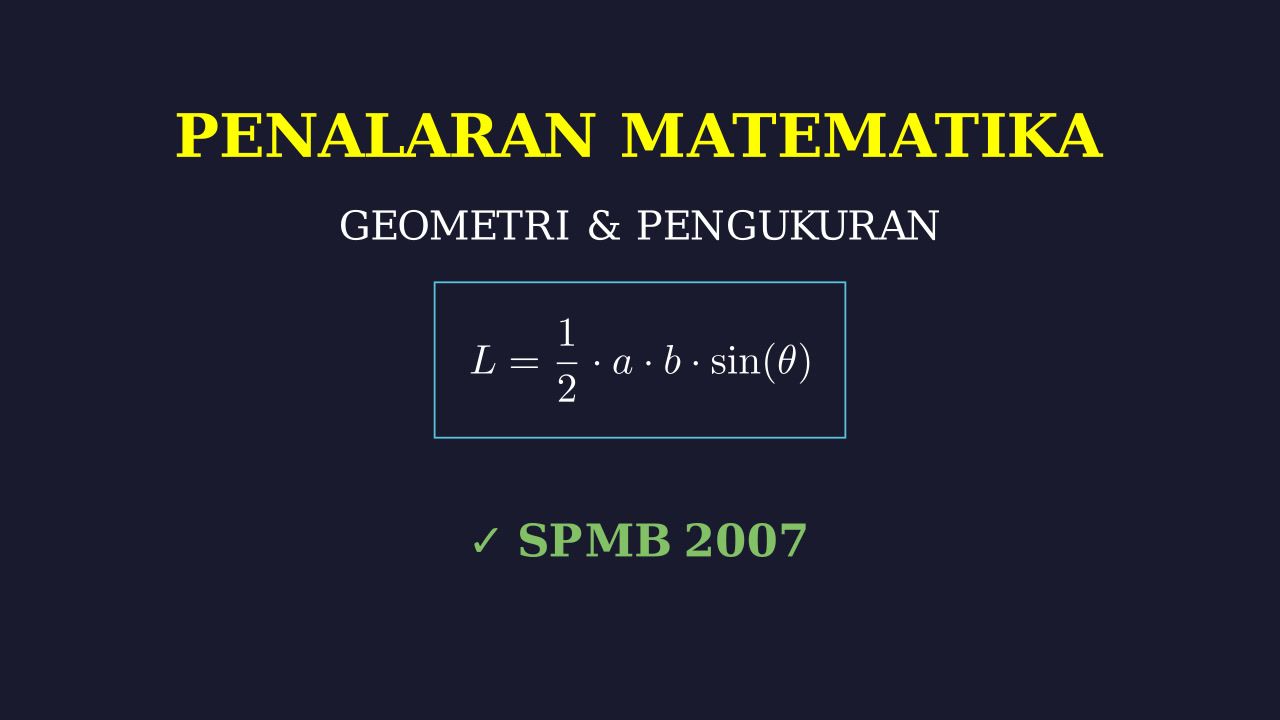 Pembahasan SPMB 2007 IPA: Soal 1