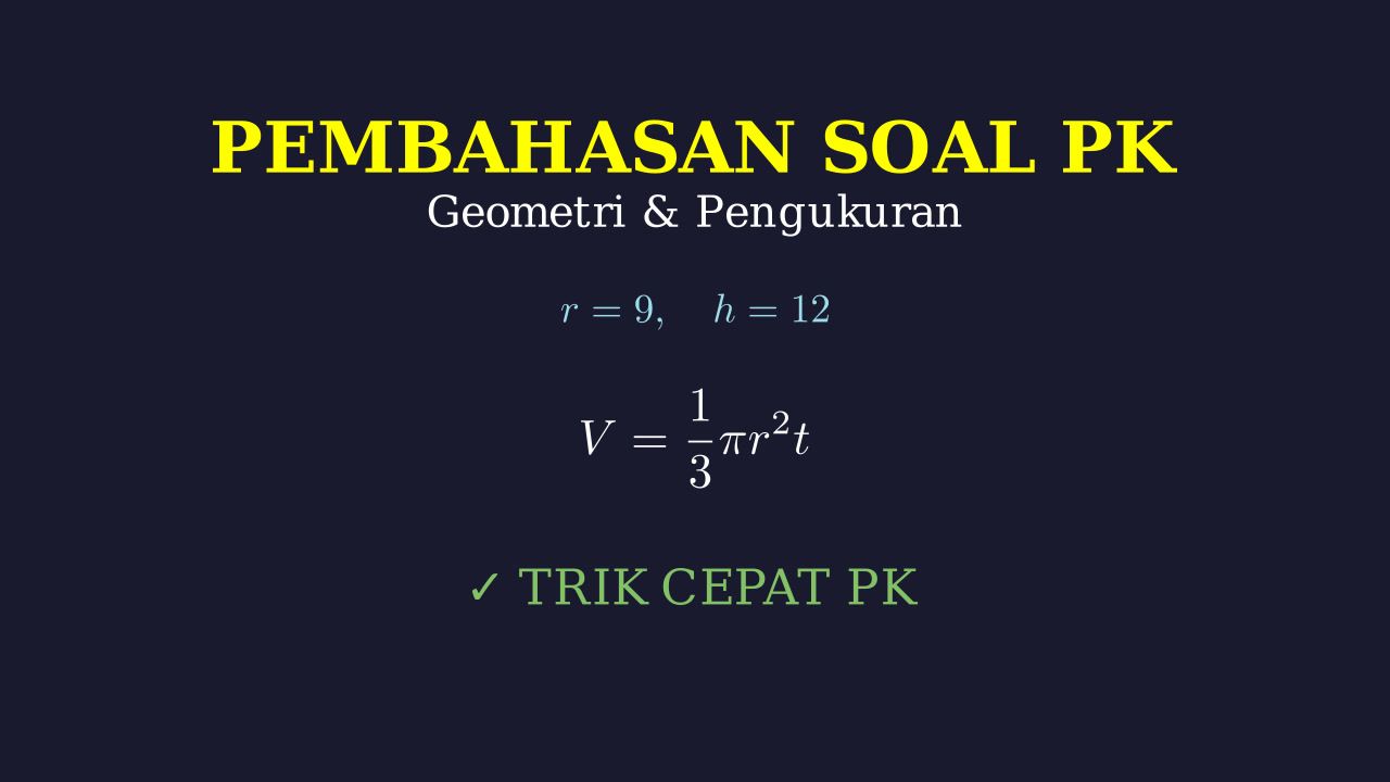 Menghitung Kerucut Terpancung