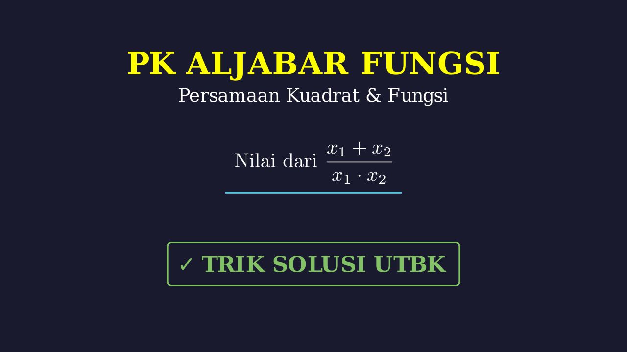 Operasi Akar Persamaan Kuadrat