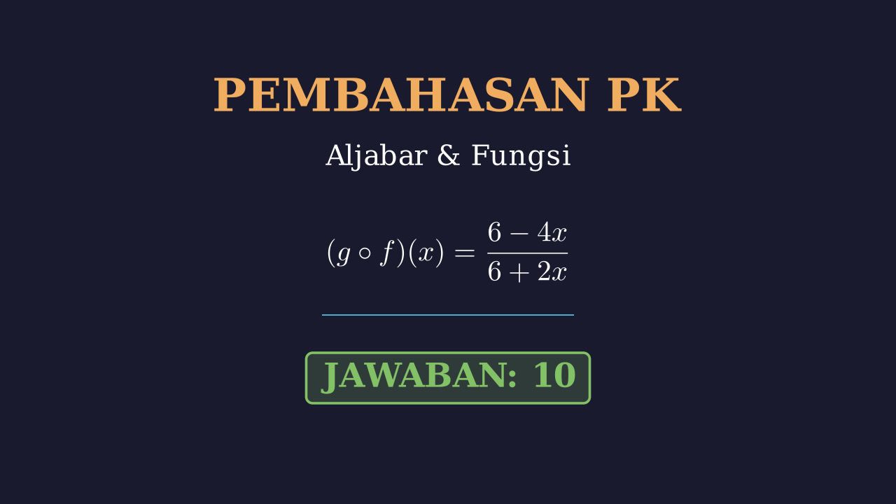 Fungsi Komposisi dan Invers