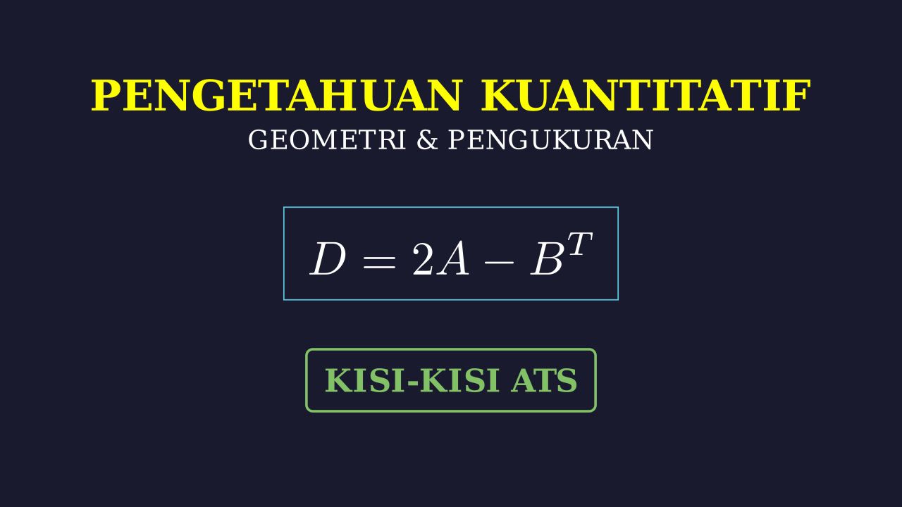 Operasi Matriks dan Transpose