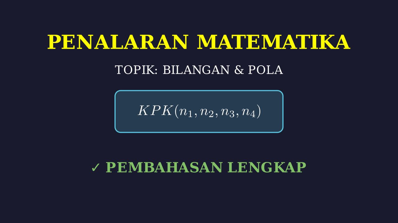 Penalaran Matematika: Jadwal Pertemuan