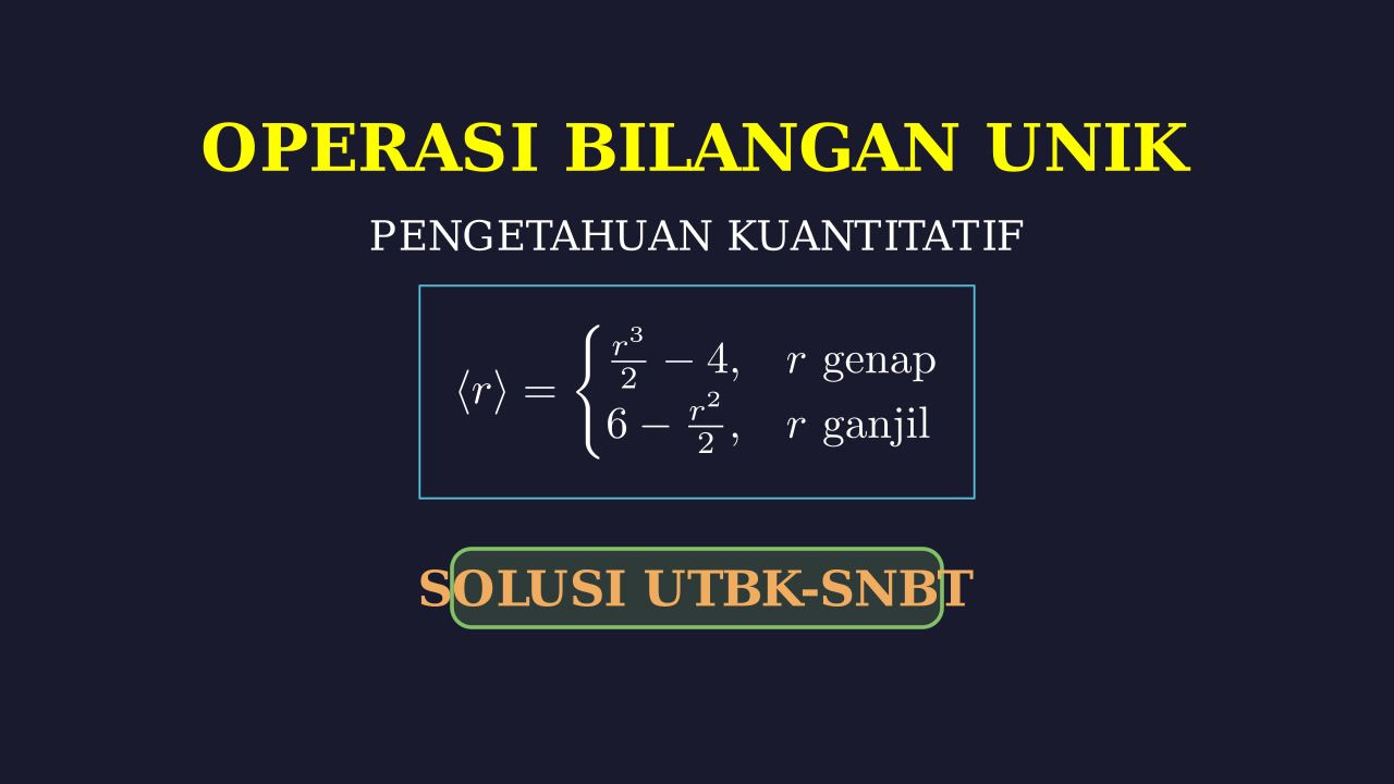 Operasi Bilangan Unik