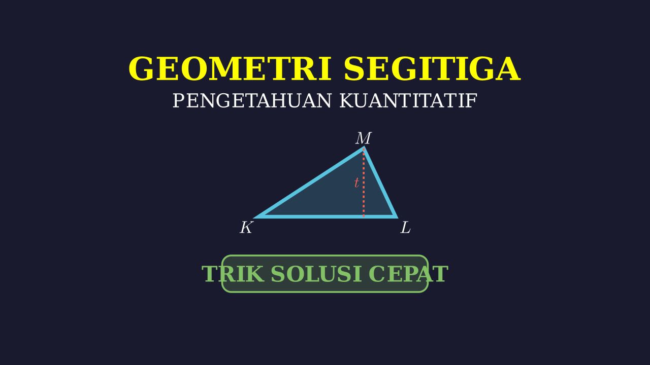 Segitiga KLM: Sisi Sejajar Sumbu