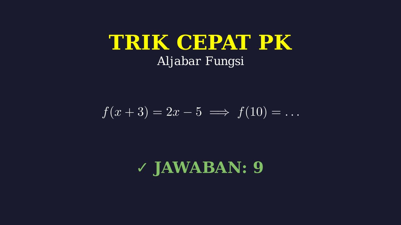 Trik Cepat Aljabar
