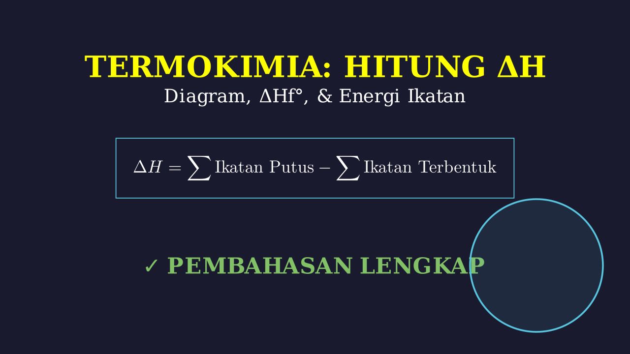 Menghitung Delta H: Diagram, Entalpi & Energi Ikatan